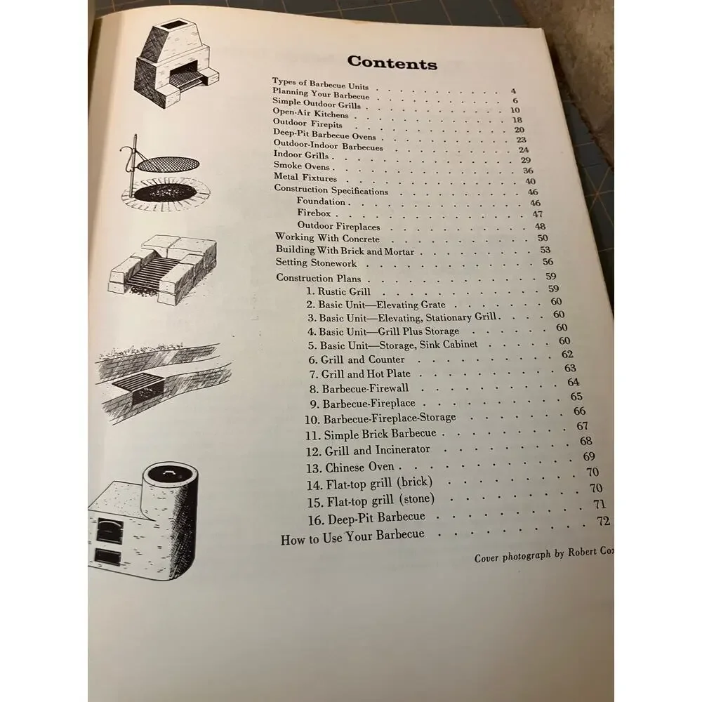 VINTAGE Sunset Ideas for Building Barbecues 1965 OUTDOOR DESIGN Book HOW TO‎